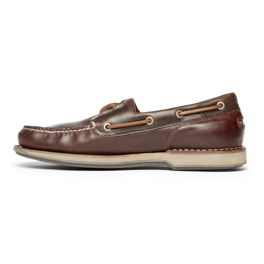 Sapatos De Vela Rockport Homem Marrom - Perth - 80369JQMD